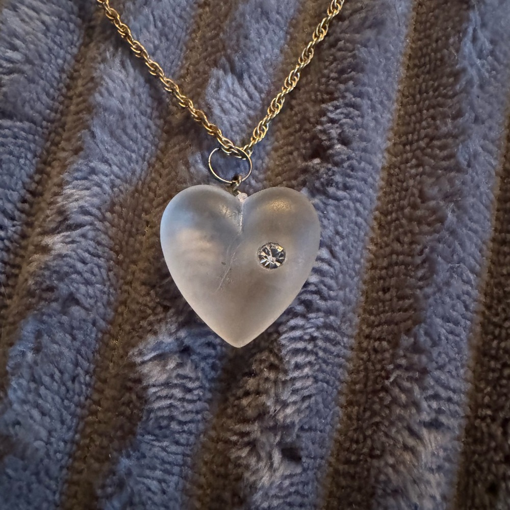 Elegant Gold and Silver Heart Pendant Necklace